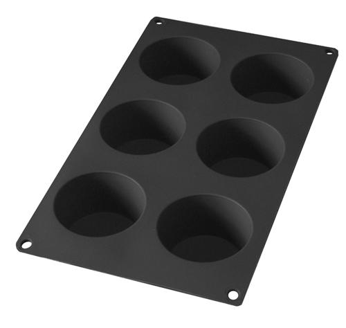 Lékué - Moule Muffins - 6 cavités - Noir